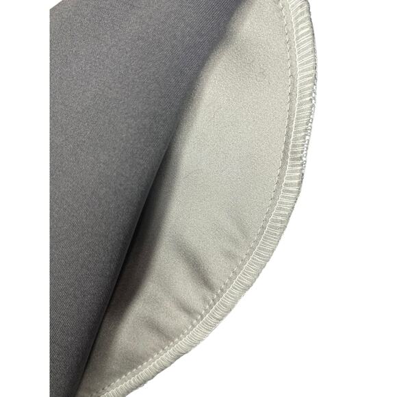 Vintage Cartise Gray Open Front Faux Suede Jacket w/ 3D Floral Appliqué Size 10 - Picture 5 of 6